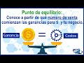 Cómo calcular el punto de equilibrio de tu negocio y por qué es importante conocerlo