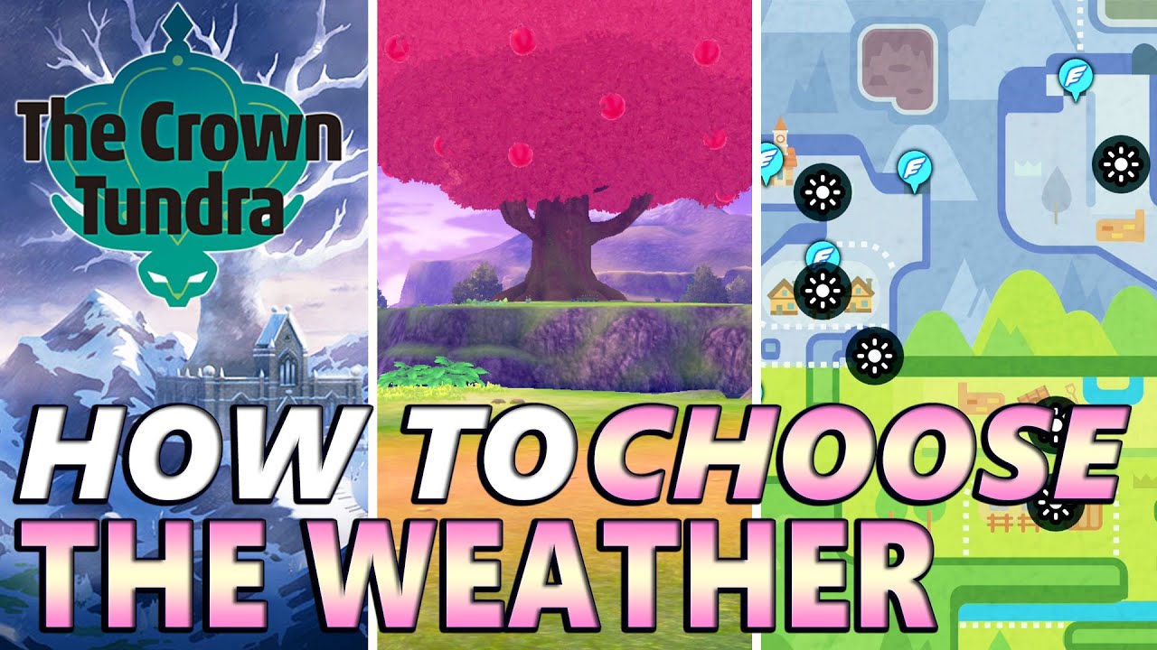 How to CHOOSE the Weather in Crown Tundra Pokemon Sword and Shield DLC
