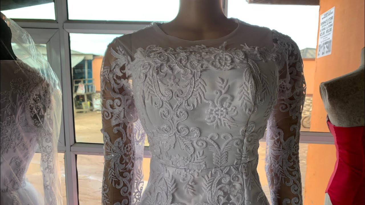 how-to-cut-a-simple-wedding-or-registry-dress-step-by-step-youtube