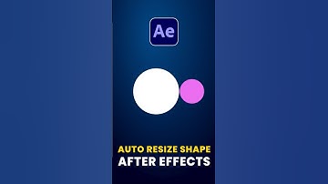 Auto resize shapes in after effects | #tutorial #aftereffects