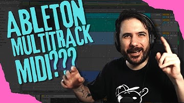 MULTITRACK MIDI DRUMS in ABLETON LIVE?