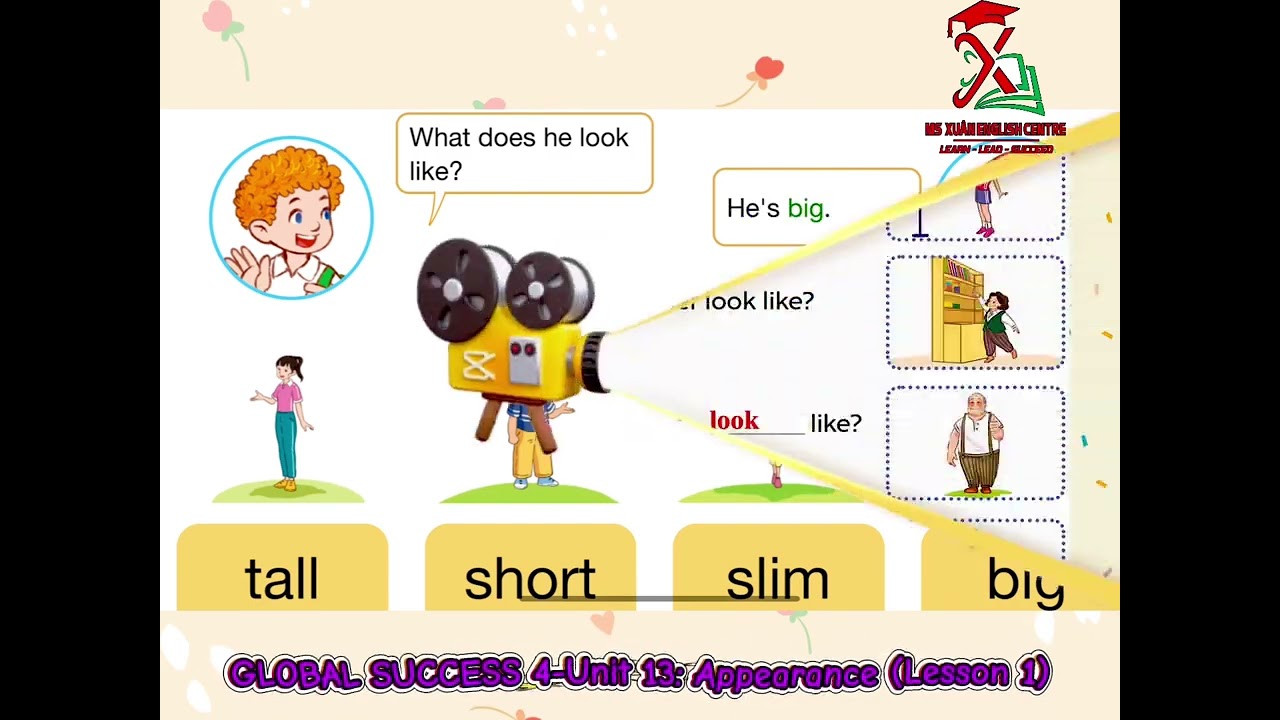 GLOBAL SUCCESS 4-Unit 13: Appearance (Lesson 1)