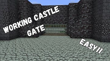 Working "Castle" Gate for Minecraft Bedrock 1.21 (xbox/ps5/windows/PE/ and Switch)