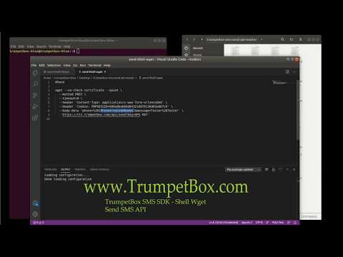 TrumpetBox Cloud - SMS SDK: Send API for Shell WGET