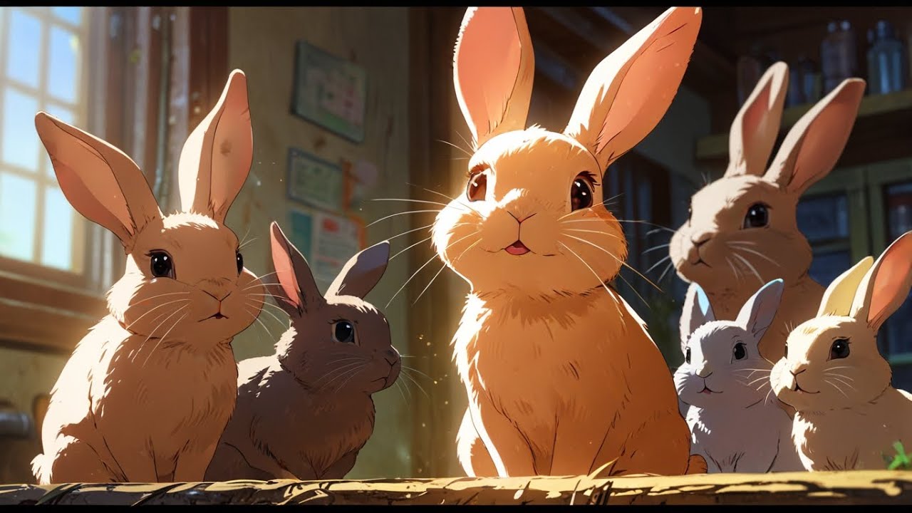 Bedtime Story 🌙 : Rabbit and Firefly | Bedtime Stories for Toddlers and Child with Relaxing Music ⭐