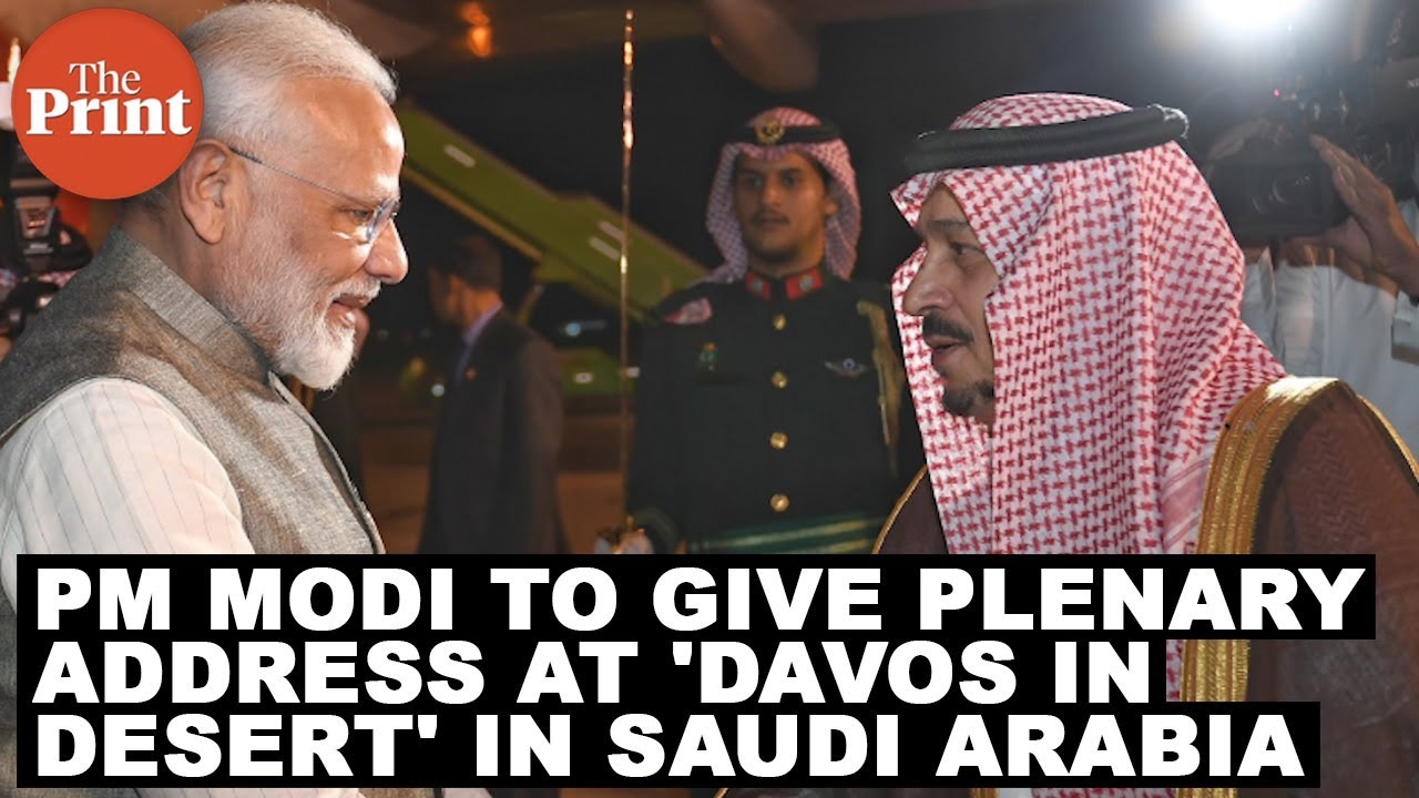 Modi to give plenary address today at Davos in Desert announcing Indian investments in the region