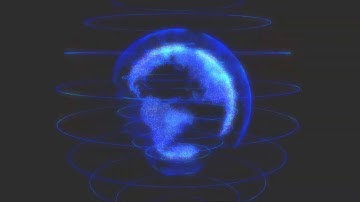 3D Earth particles HUD, After Effect ( Trapcode Form)