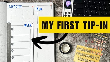 Trying a Bullet Journal Tip-in to make more space in my planner