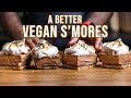No Bake Vegan S'mores with Dark Chocolate Mousse