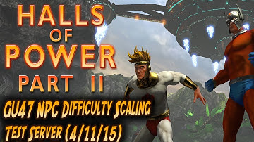 DCUO Test Server - GU47 NPC Scaling