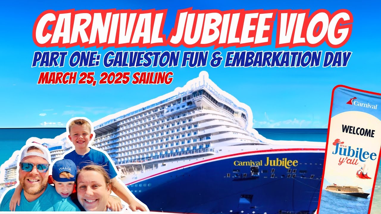 Carnival Jubilee Vlog Part One | Galveston Fun & Embarkation Day #carnivalcruise #cruisevlog