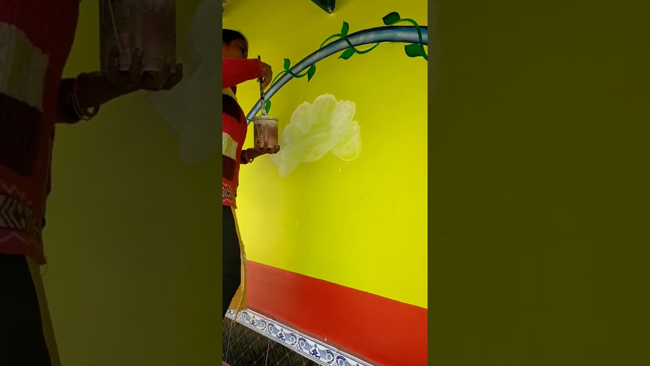 baha bonga santhali traditional wall painting