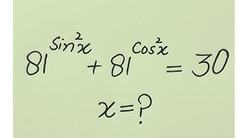 Math Olympiad - Exponential Trigonometric Problem - find x!