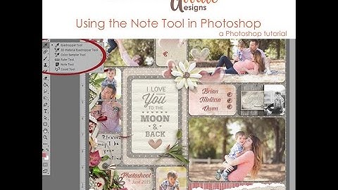 How To Use The Note Tool in Photoshop