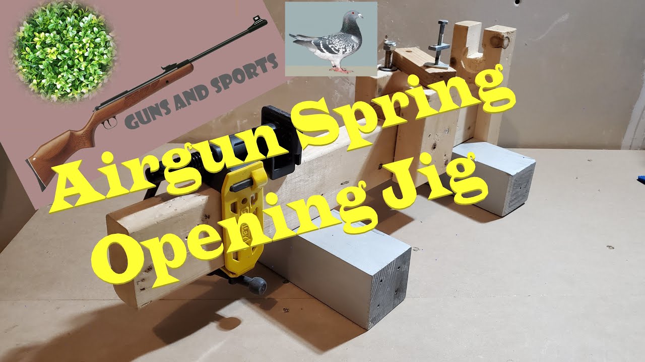 Airgun Spring Opening Jig - How to build one. - YouTube
