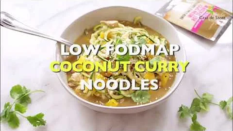 Low FODMAP Coconut Curry Chicken with Zoodles