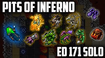 ED 171 PITS OF INFERNO QUEST SOLO - TIBIA