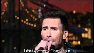Maroon 5 - Misery (Live on the Late Show) - Video with Lyrics\/Subtitles