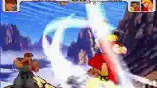 Evil Ryu vs. Master Ken and Sean