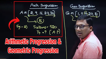 Arithmetic Progression and Geometric Progression | Anil Nair | (GMAT/GRE/CAT/Bank PO/SSC CGL)