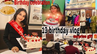 13th birthday celebration 🎂🎉|| surprise gift 🎁|| #birthday #vlog #viral #kolkata #party