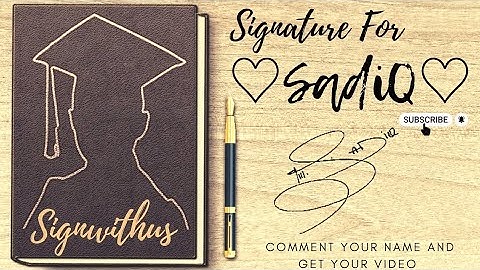 ♧Sadiq♧ Name Signature