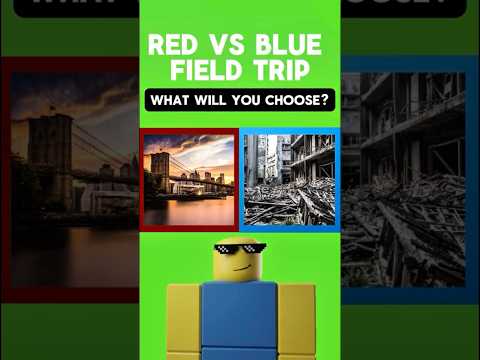 Which School Field Trip Would You Choose? Red Or Blue?