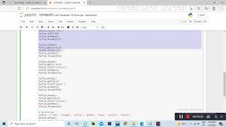 Birthday card making using Python || Python turtle in Gujarati #python