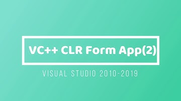 VC++ CLR Form App(2) [Visual Studio 2010～2019] C++/CLIでGUIプログラムを作る