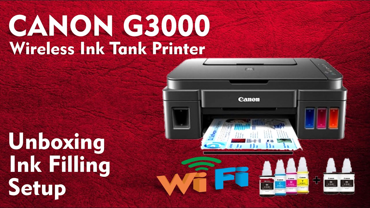 I Purchased 💢 WiFi InkTank Printer 💢 Cannon G3000 | Unboxing | Setup |  Canon | WiFi Printer | G3000| - YouTube