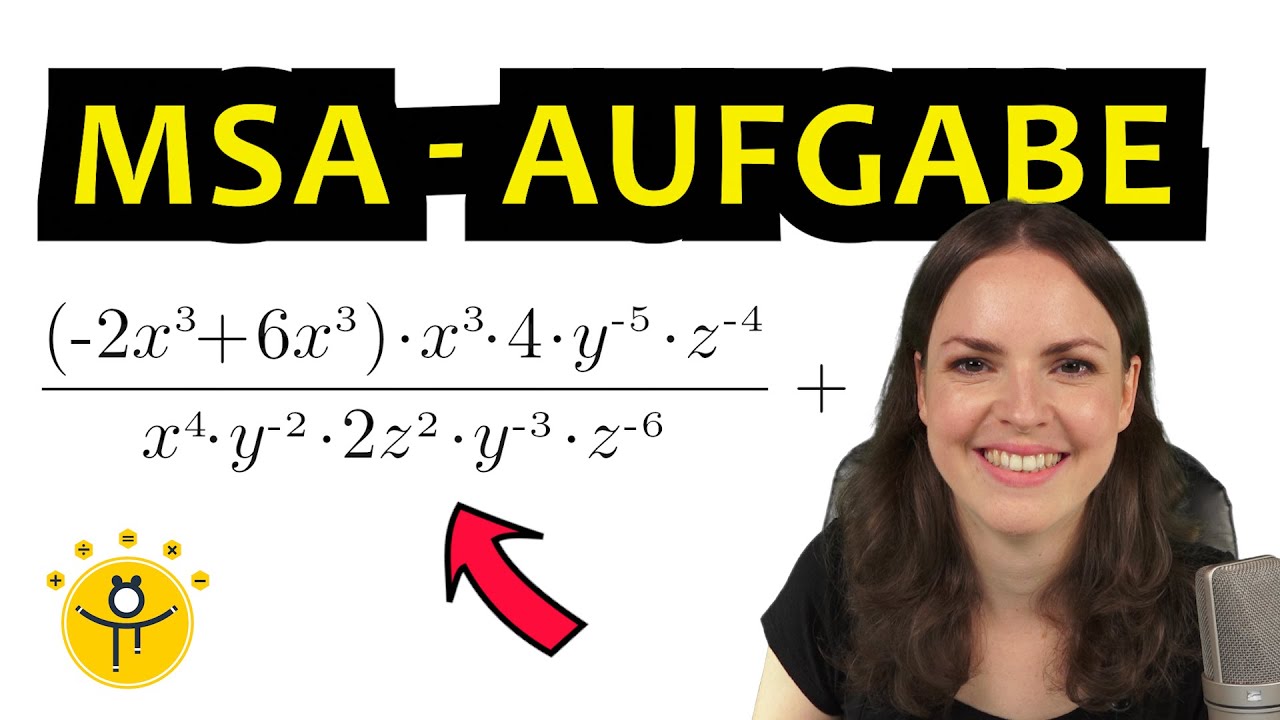 MSA Mathe 2021 Vorbereitung Terme vereinfachen, Prüfung Klasse 10