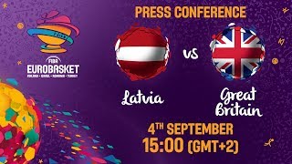 Latvia v Great Britain - Press Conference