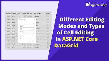 Different Editing Modes and Types of Cell Editing in ASP.NET Core Grid