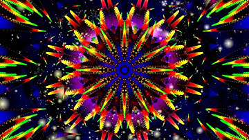 Psychedelic Animated Psychedelic Fractal: Space Kaleidogon HD