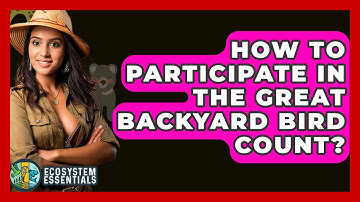 How To Participate In The Great Backyard Bird Count? - Ecosystem Essentials