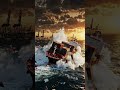 🚢 Massive Ship Disaster 😱🌊 Would You Survive This? #Shorts