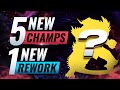 MASSIVE CHANGES: 5 NEW CHAMPIONS + 1 NEW REWORK - League of Legends Season 10