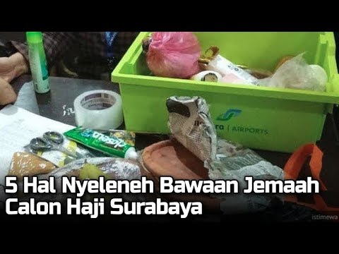 Barang-Barang Nyeleneh Bawaan Jemaah Calon Haji Surabaya, Mulai Cobek Hingga Tissue Magic camera iphone 8 plus apk