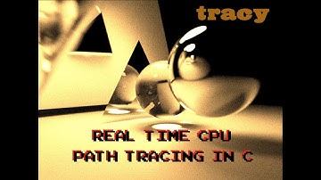 Real Time CPU Path Tracing in C