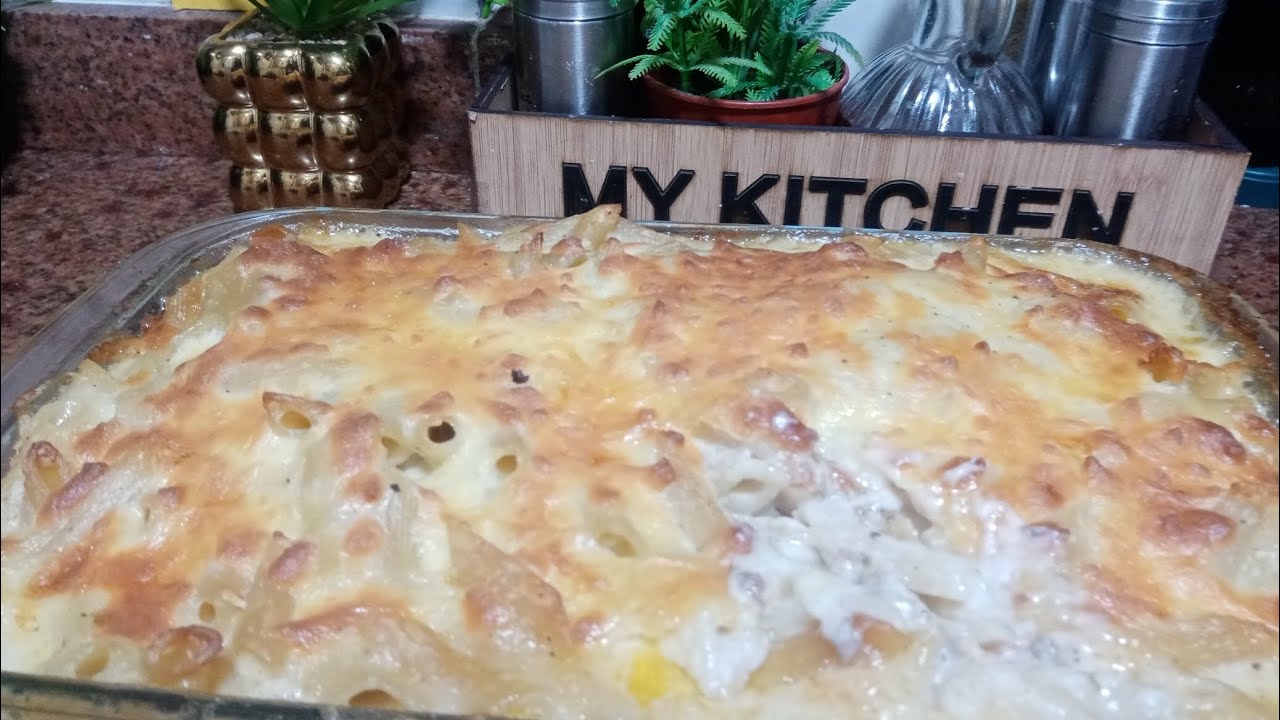 طريقه عمل المكرونه بالبشاميل باسهل واطعم طريقه 