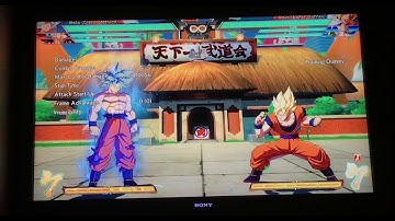 Dragon Ball FighterZ UI Goku autocombo reset, with horrible video quality.