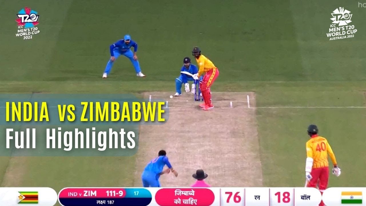 india zimbabwe live cricket match video