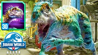 FIGHTING MAX LEVEL 30 SCORPIUS REX GEN 3 (JURASSIC WORLD ALIVE) FIGHTING MAX LEVEL 30 SCORPIUS REX GEN 3 (JURASSIC WORLD ALIVE)