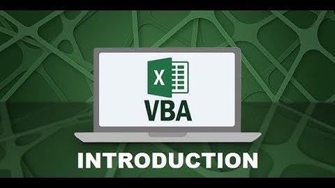 Excel VBA for Beginners #1 - INTRODUCTION