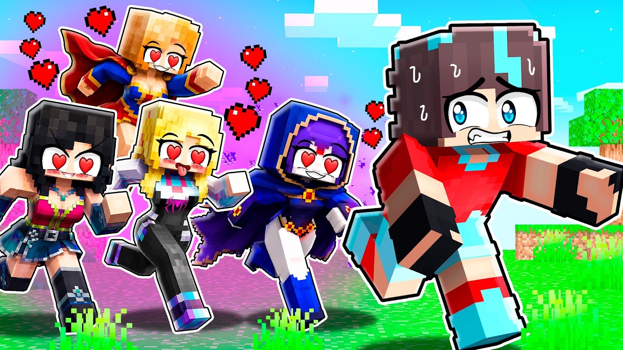 CHICAS SUPERHÉROE Se Enamoraron de MI en Minecraft!😱😍