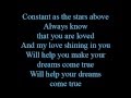 Constant as the stars above - lyrics