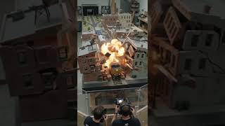 🎬Making a Miniature Train Explosion 🚂💣 behind the scenes