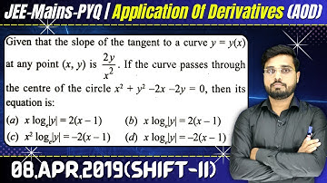 Given that the slope of the tangent to a curve y = y(x) at any point (x, y) is 2y/x2 . If the curve