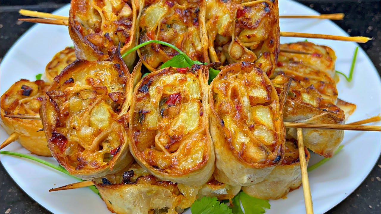  بلا عجينة وبلا صداع الراس😍 أخطر وأسرع مملحات رمضان في دقائق‼️ معلكين ومقرمشبن غيطلبوهم كل نهار 🤤🔥