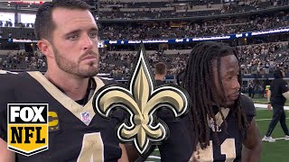 Derek Carr and Alvin Kamara after Saints win vs. Cowboys: 'We believe in one another' | NFL on FOX